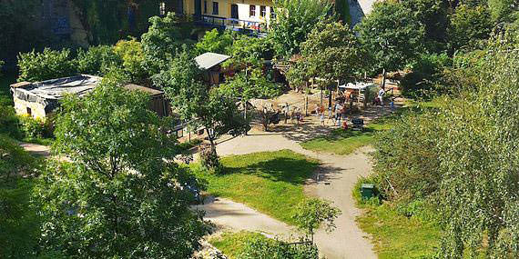 Blick über den Ziegenhof